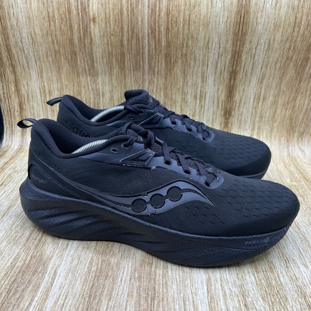 Saucony Triumph 22 Men's Size 11.5 Black Running Shoes Sneakers S20964-201